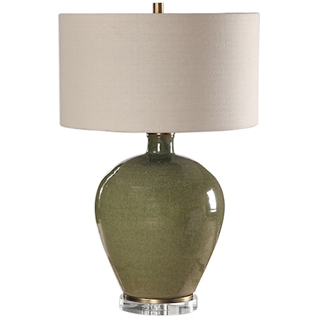 Elva Emerald Table Lamp